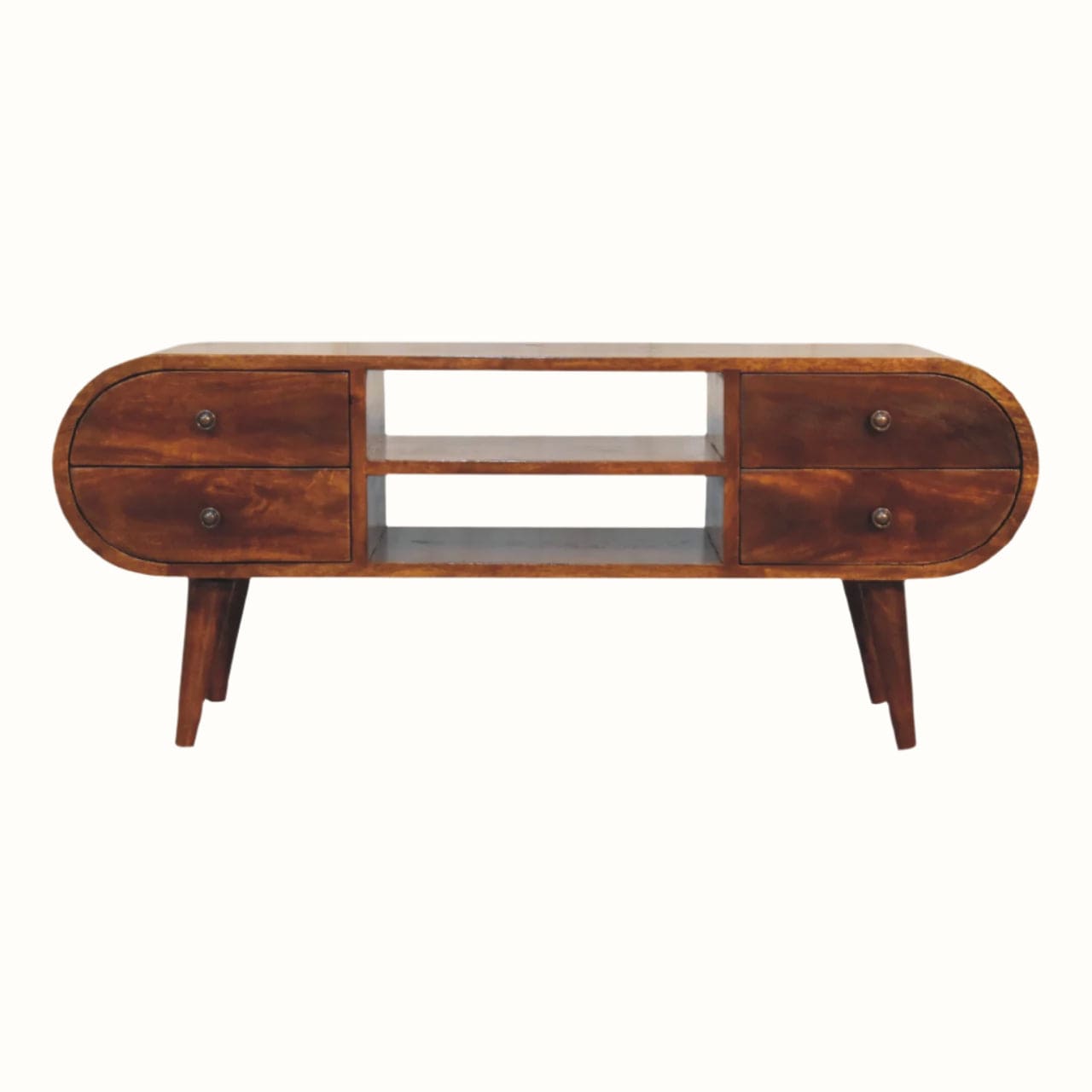 Bokel Home TV Stands Merrill 4 Drawer Media Unit - Chestnut
