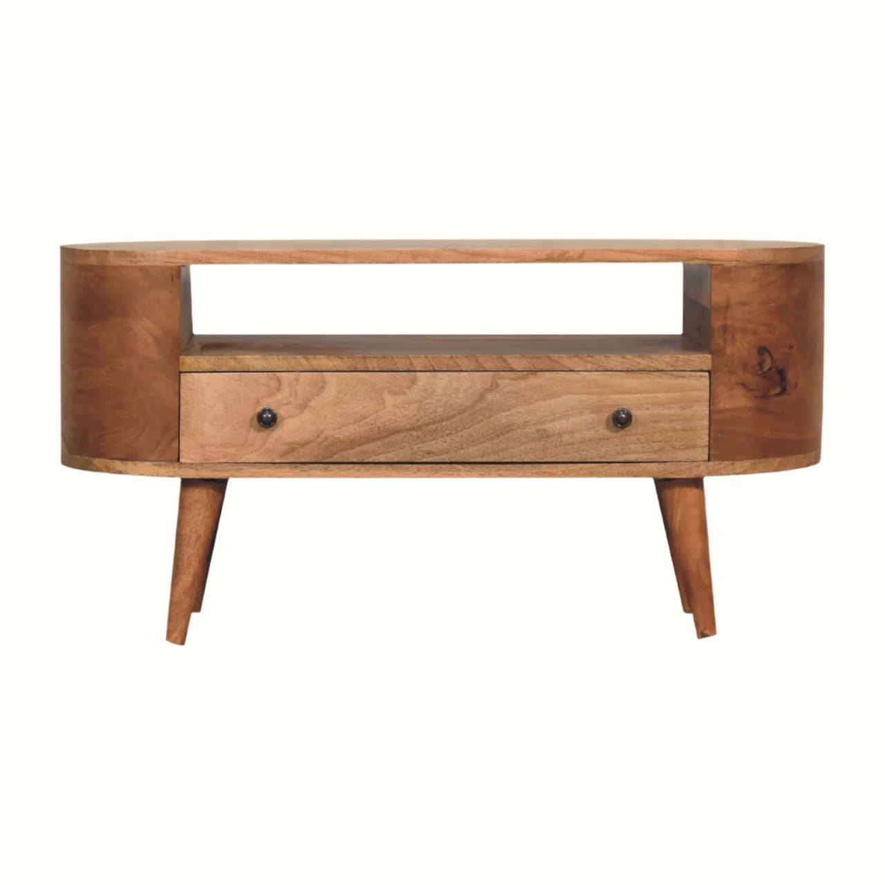 Bokel Home TV Stands Molina Open Media Unit, Medium - Natural