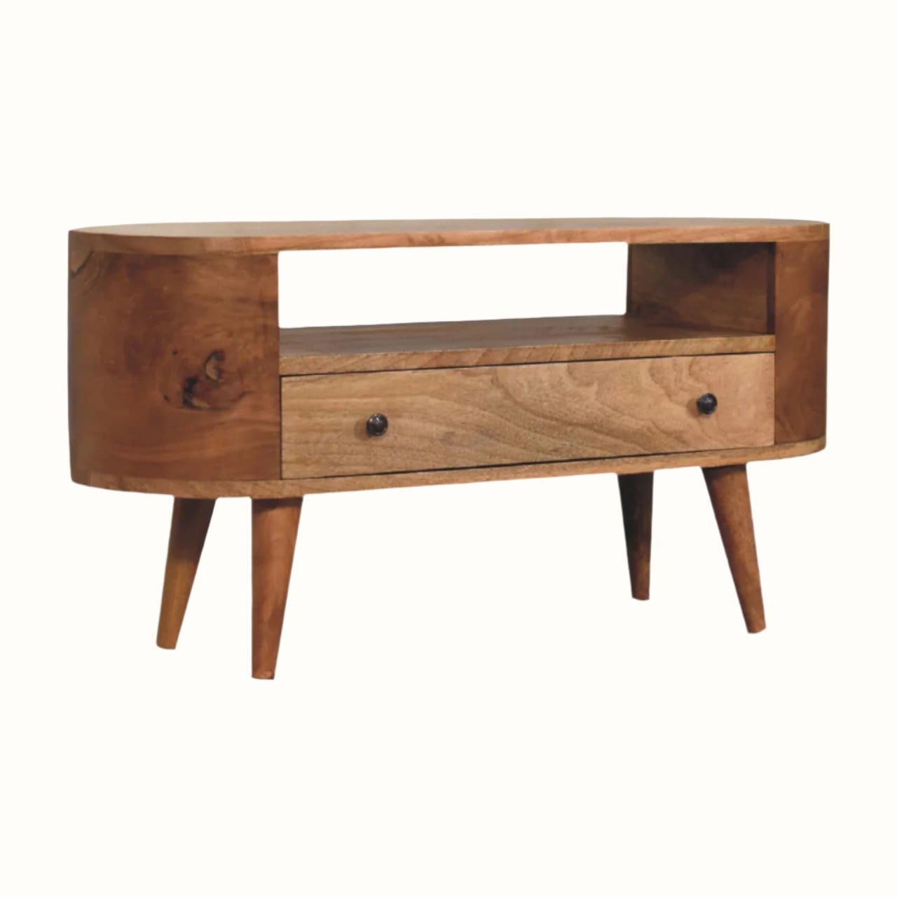 Bokel Home TV Stands Molina Open Media Unit, Medium - Natural