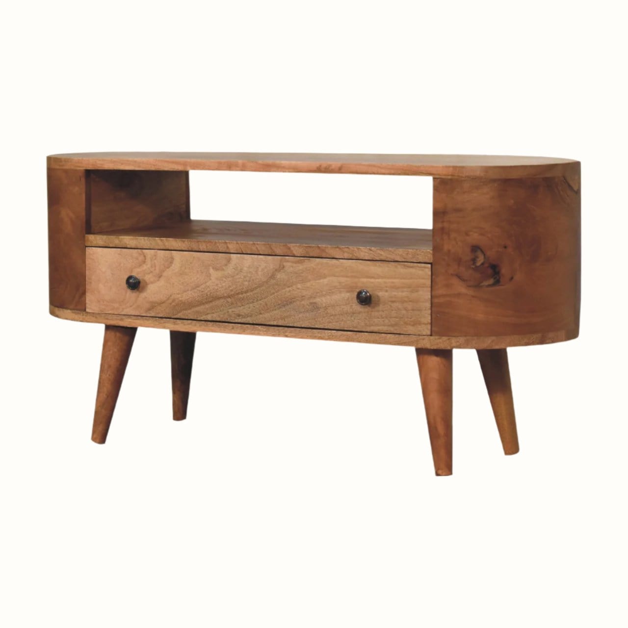 Bokel Home TV Stands Molina Open Media Unit, Medium - Natural