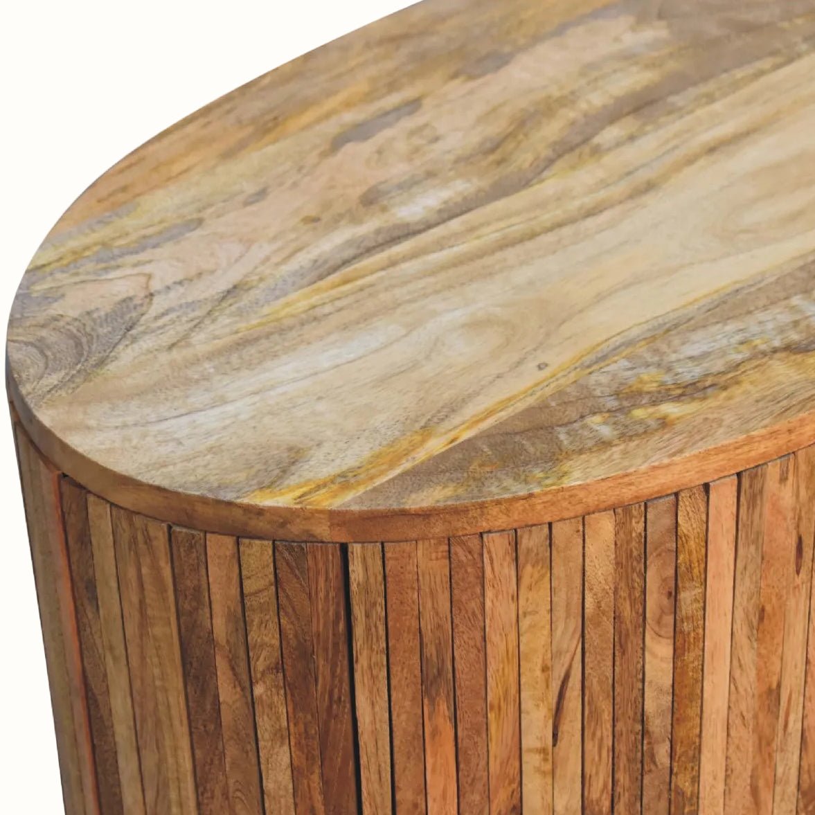 Boren Cabinet with Chunky Handles, Large - Natural Cabinets & Sideboards - Bokel Home