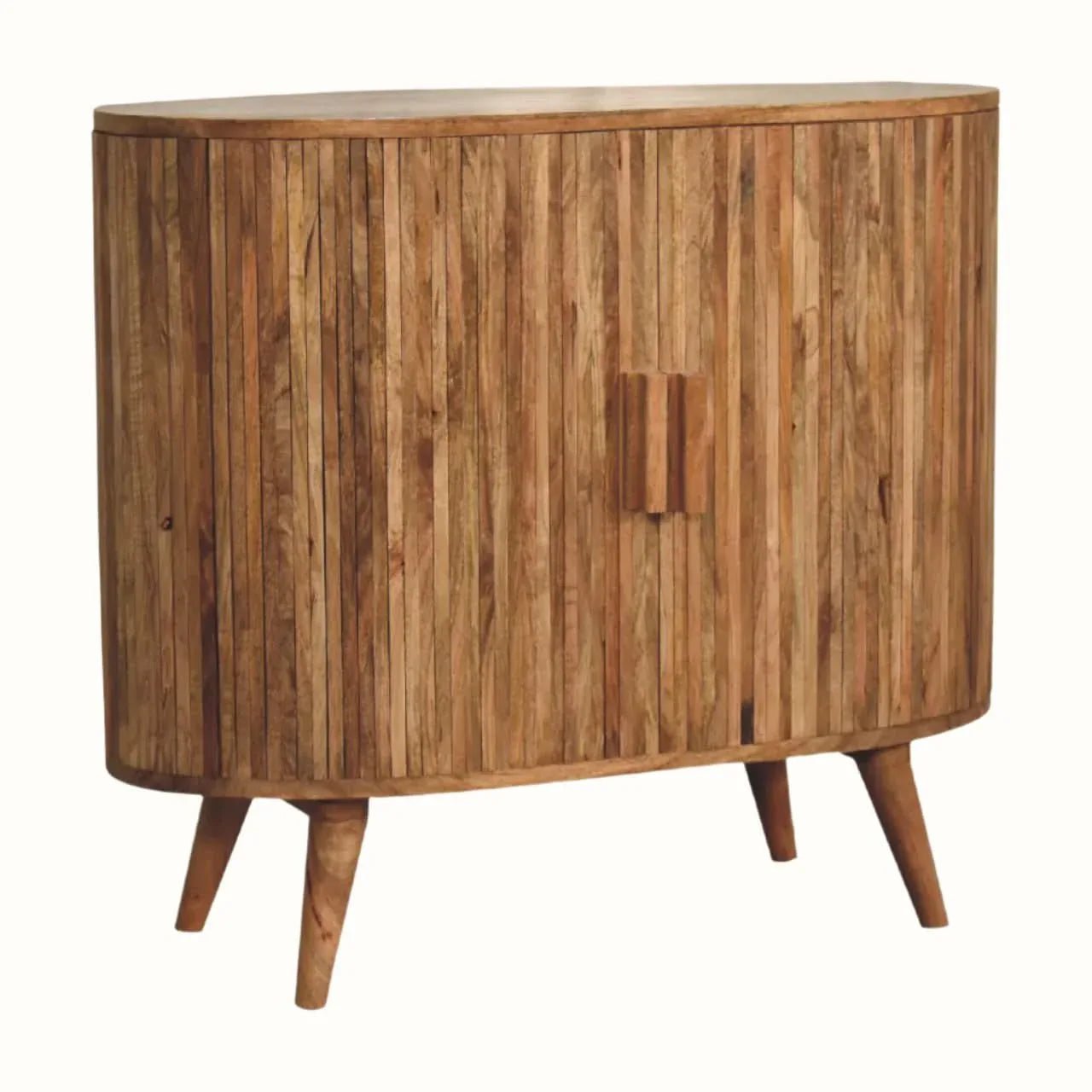 Boren Cabinet with Chunky Handles, Large - Natural Cabinets & Sideboards - Bokel Home