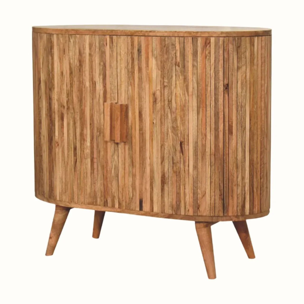 Boren Cabinet with Chunky Handles, Large - Natural Cabinets & Sideboards - Bokel Home
