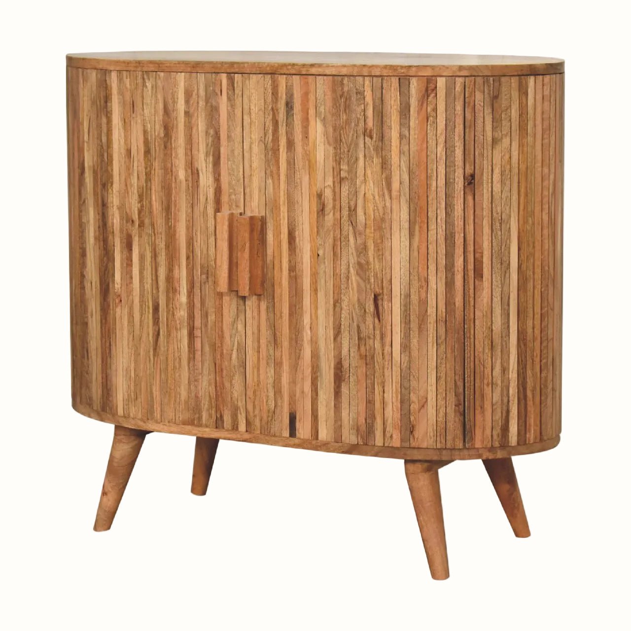 Boren Cabinet with Chunky Handles, Large - Natural Cabinets & Sideboards - Bokel Home