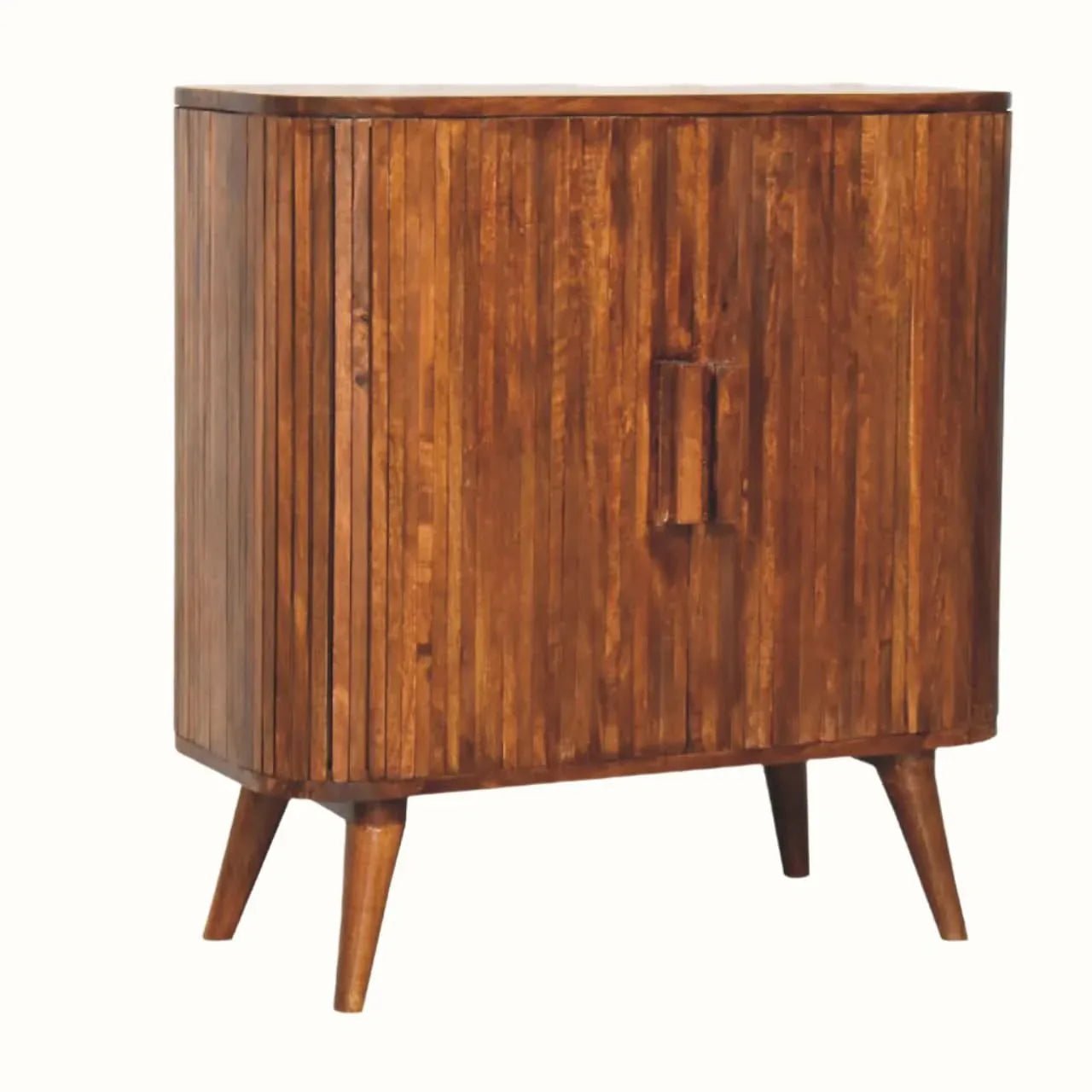 Boren Cabinet with Chunky Handles, Medium - Chestnut Cabinets & Sideboards - Bokel Home