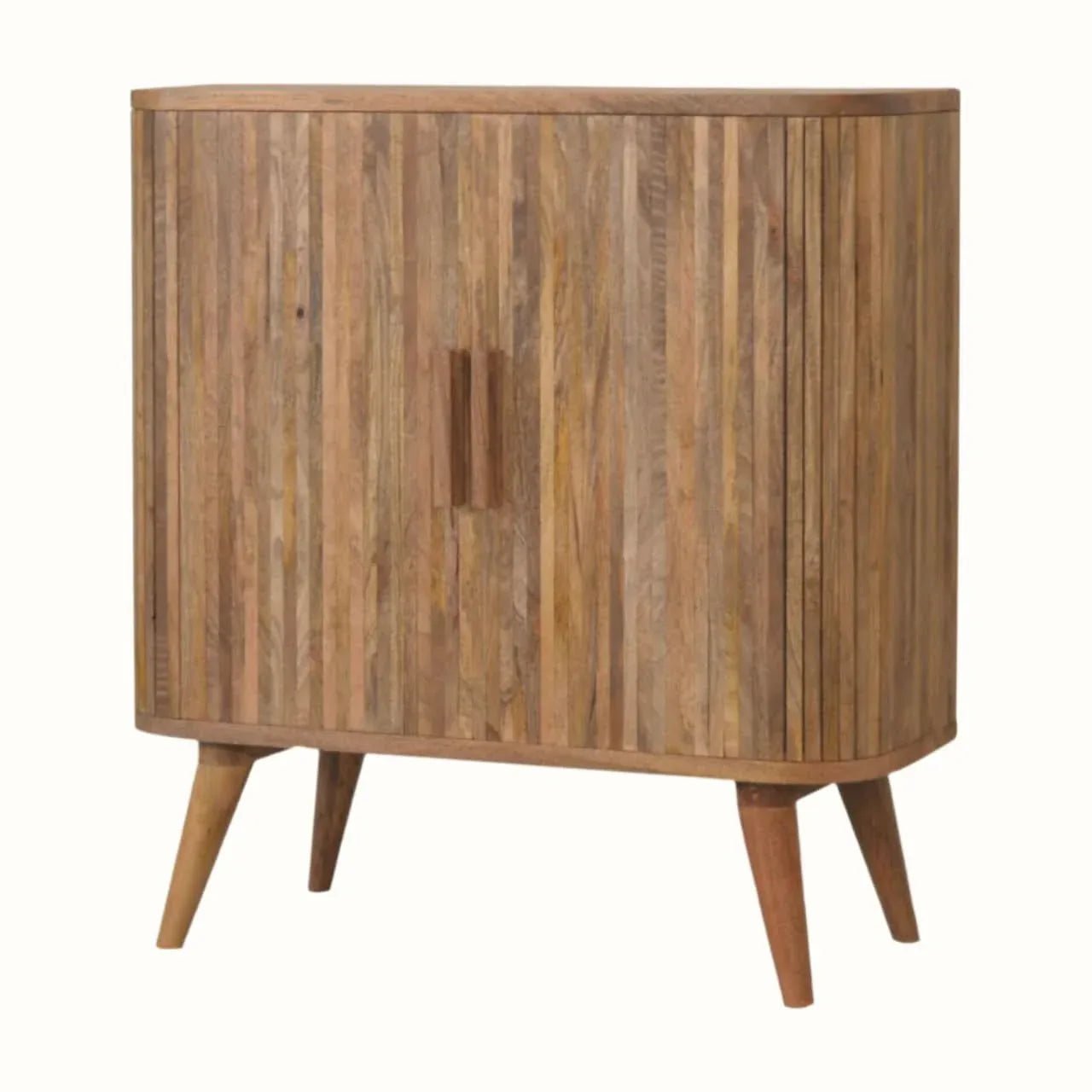 Boren Cabinet with Chunky Handles, Medium - Natural Cabinets & Sideboards - Bokel Home