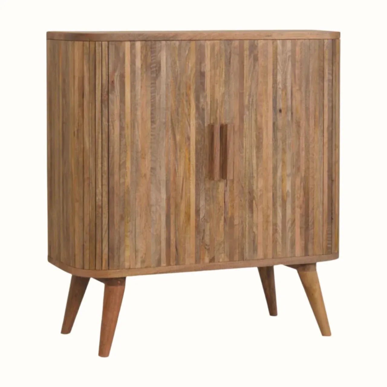 Boren Cabinet with Chunky Handles, Medium - Natural Cabinets & Sideboards - Bokel Home
