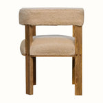 Boren Cream Boucle Accent Chair Accent Chairs - Bokel Home
