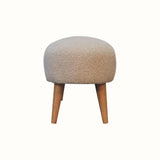 Boren Cream Boucle Bench Bench - Bokel Home