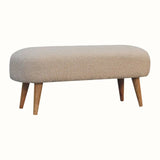 Boren Cream Boucle Bench Bench - Bokel Home