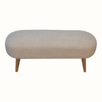 Boren Cream Boucle Bench Bench - Bokel Home