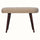 Boren Cream Boucle Bench - Honey Caramel Bench - Bokel Home