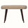 Boren Cream Boucle Bench - Honey Caramel Bench - Bokel Home