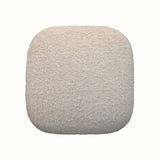 Boren Cream Boucle Footstool Footstools - Bokel Home