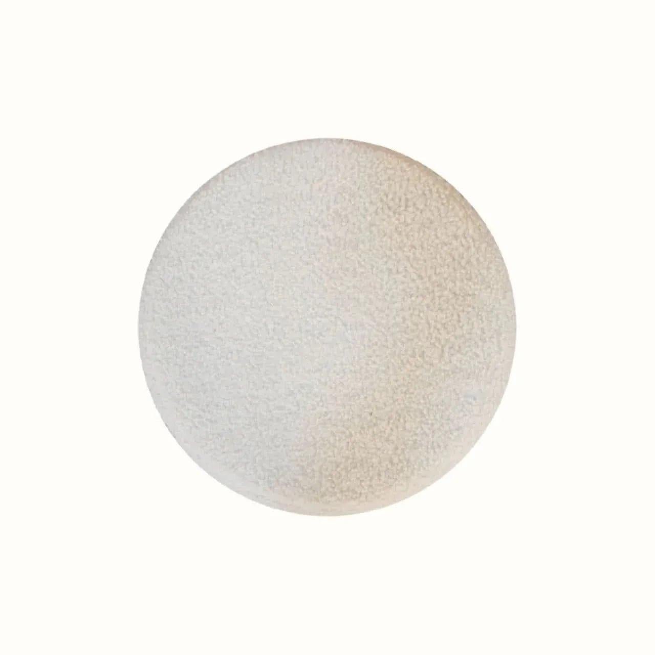 Boren Cream Boucle Mini Footstool Footstools - Bokel Home
