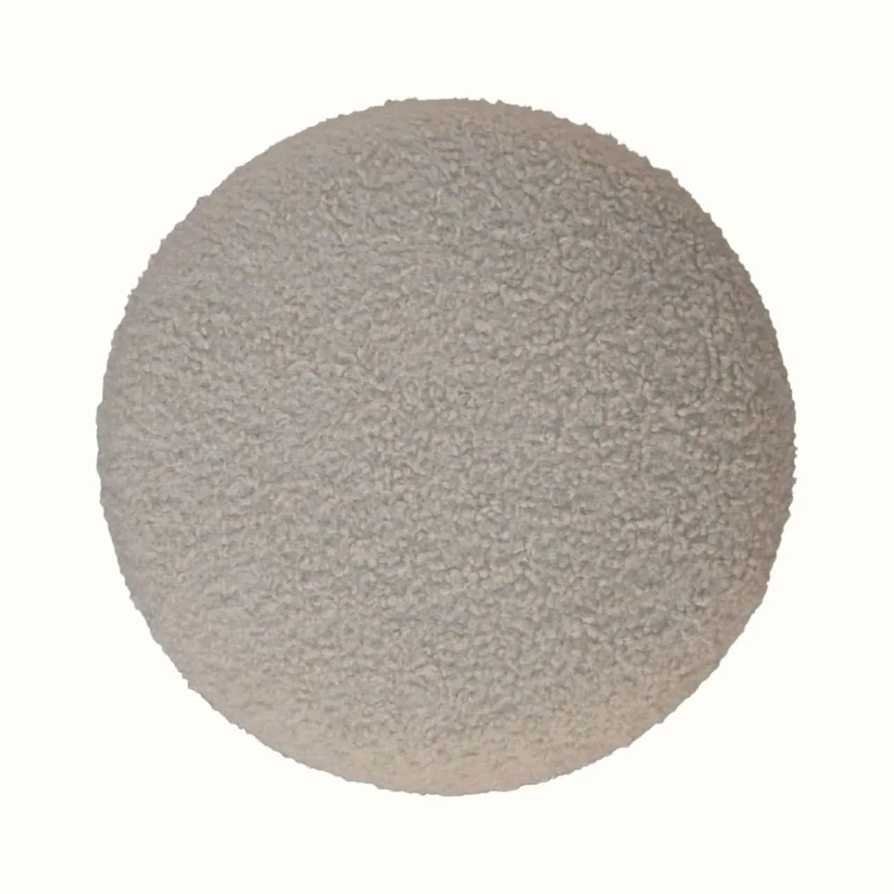 Boren Cream Boucle Pouffe Pouffe - Bokel Home
