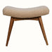 Boren Cream Boucle Stool - Natural Stools - Bokel Home