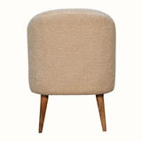 Boren Cream Boucle Tub Chair Accent Chairs - Bokel Home