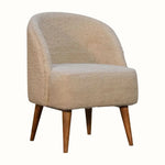 Boren Cream Boucle Tub Chair Accent Chairs - Bokel Home