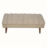 Boren Large Boucle Bench - Cream/Natural Bench - Bokel Home