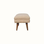 Boren Large Boucle Bench - Cream/Natural Bench - Bokel Home