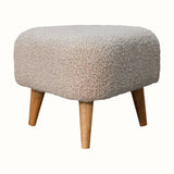 Boren Small Triangle Footstool - Oat Boucle/Natural Footstools - Bokel Home