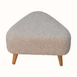 Boren Small Triangle Footstool - Oat Boucle/Natural Footstools - Bokel Home