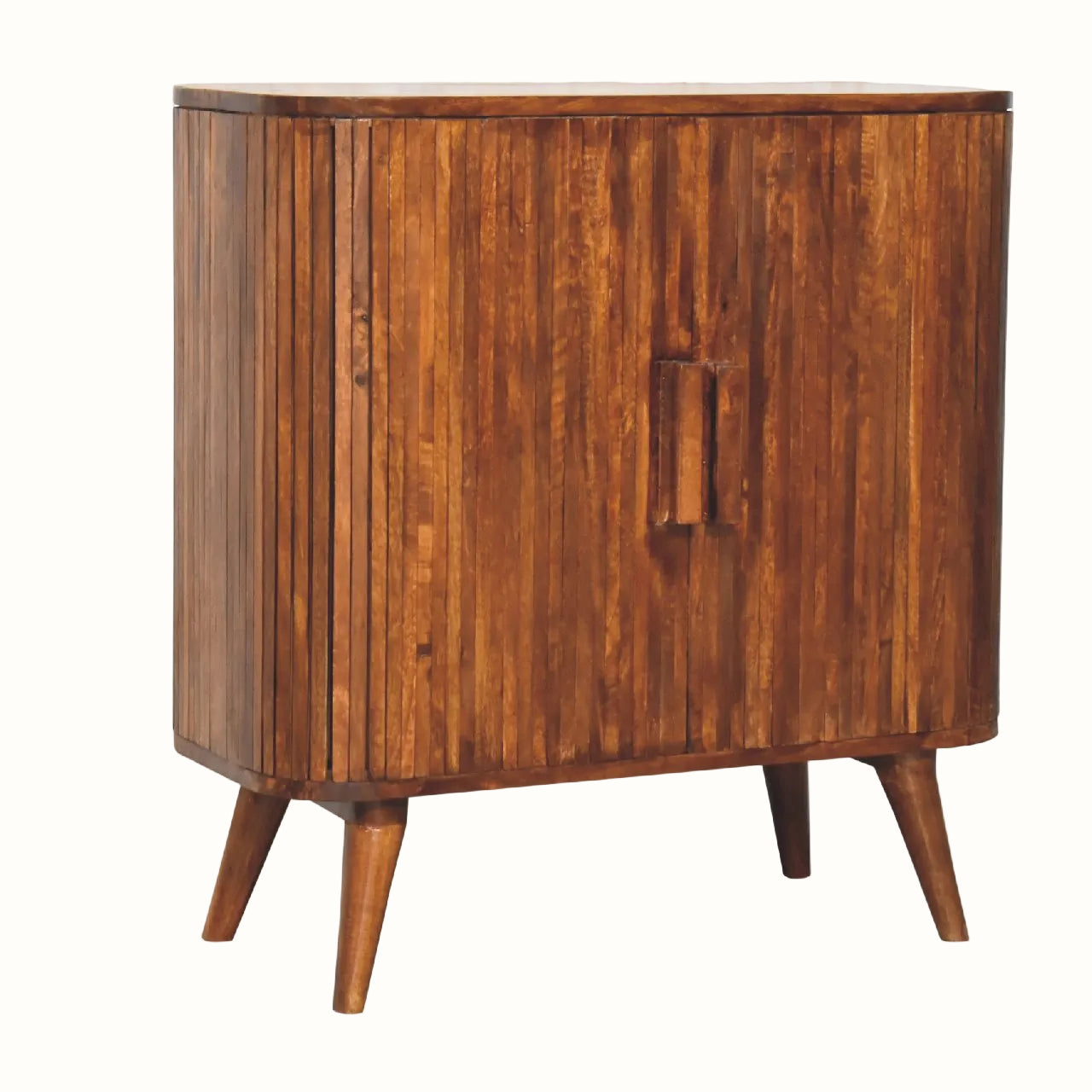 Boren Cabinet with Chunky Handles, Medium - Chestnut Cabinets & Sideboards Bokel Home