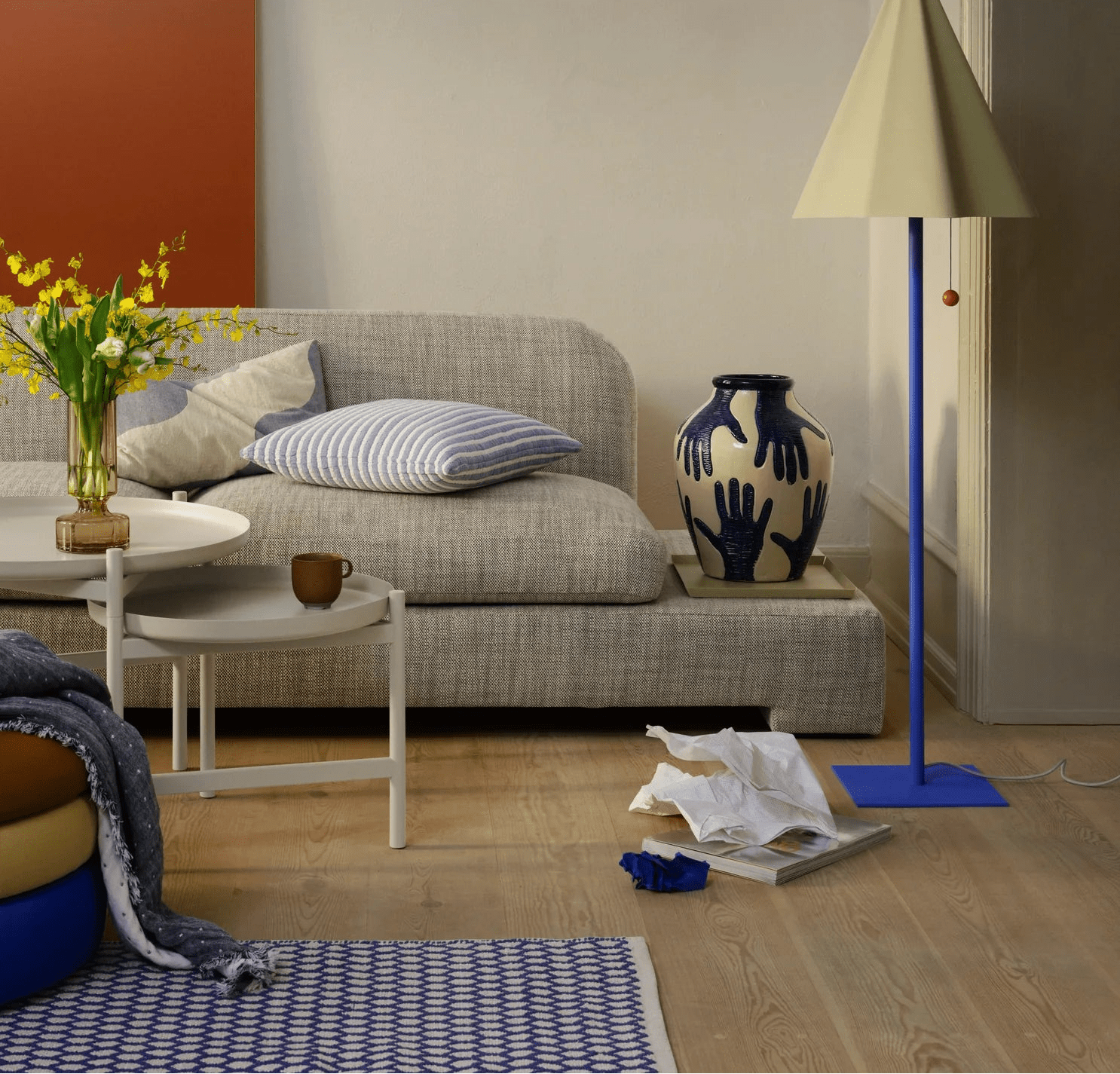 Broste Bay Chais Longue Left - Beige Melange Sofa - Bokel Home
