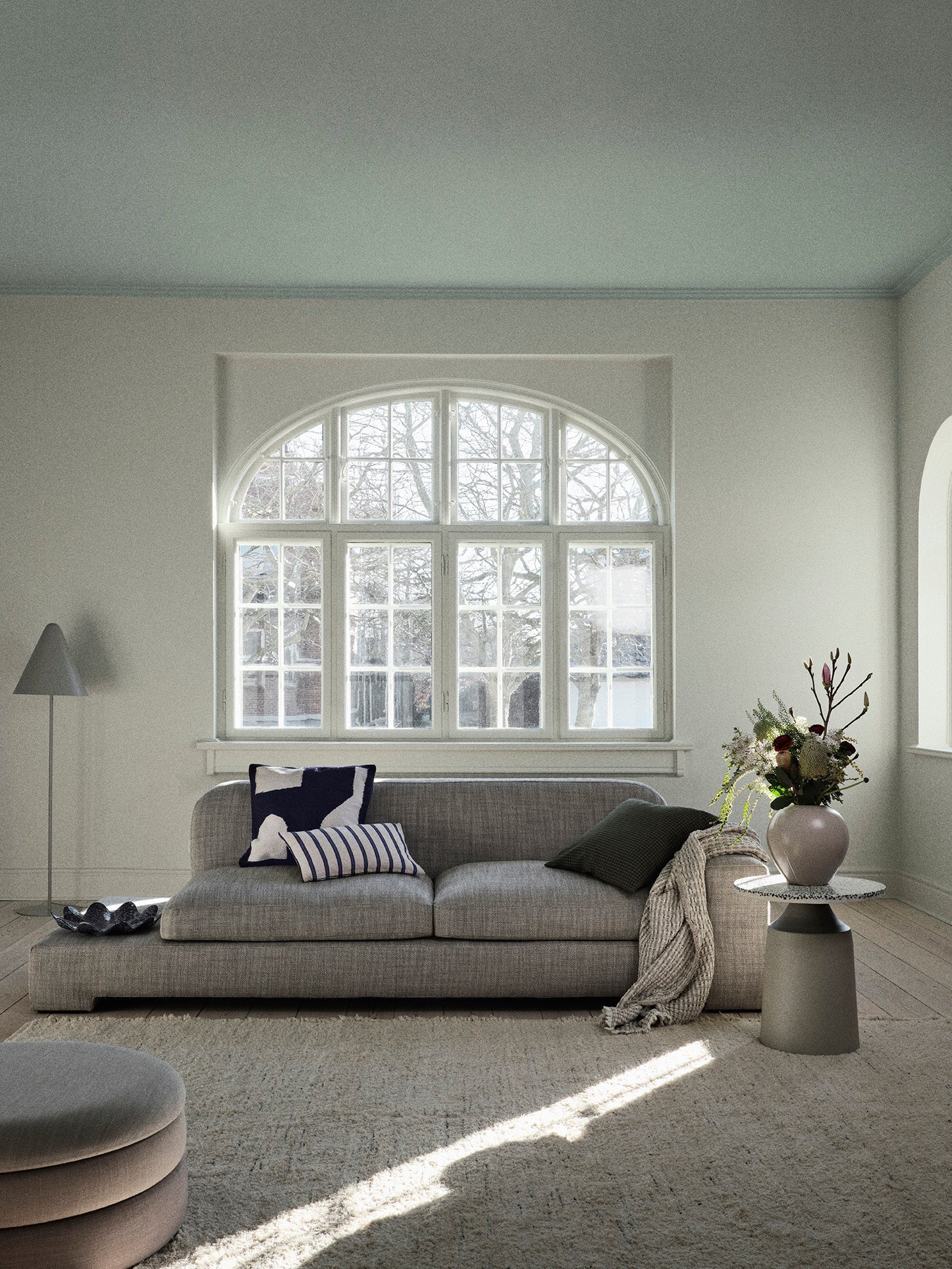 Broste Bay Chais Longue Right - Anthracite Melange Sofa - Bokel Home