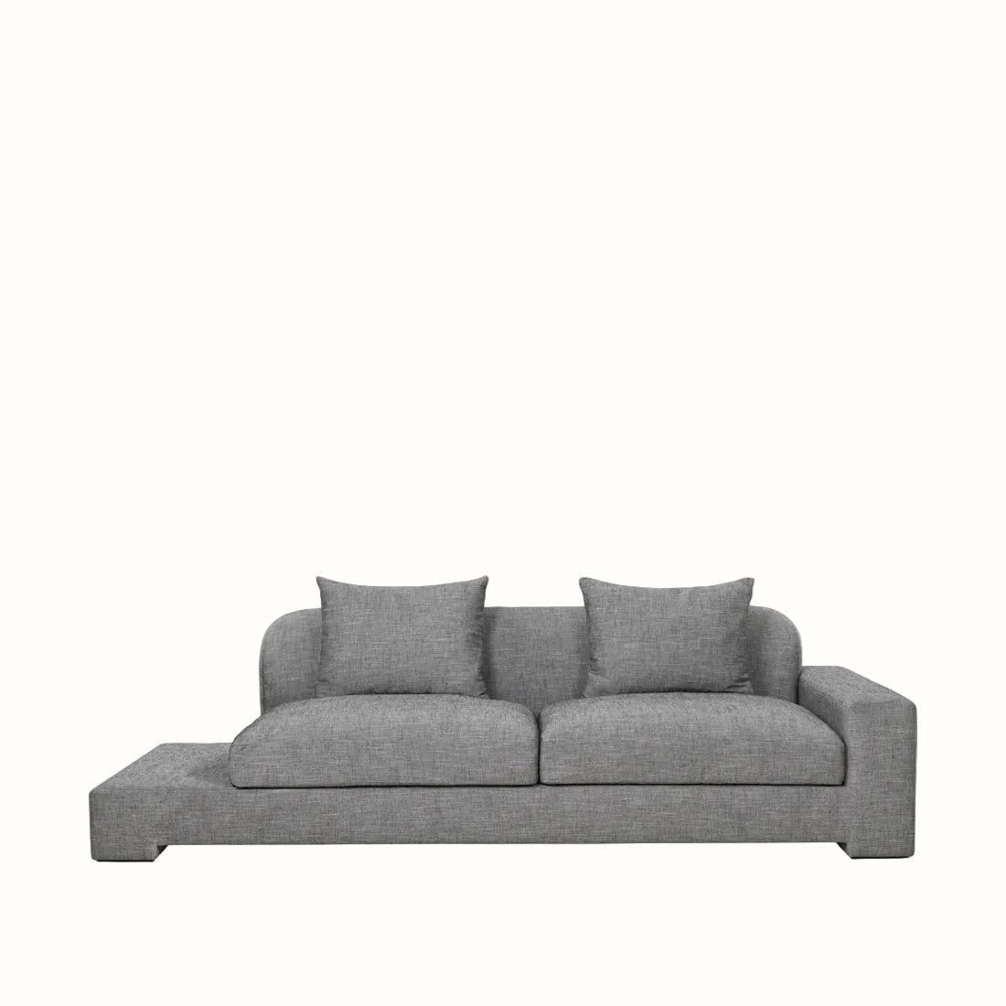 Broste Bay Chais Longue Right - Anthracite Melange Sofa - Bokel Home