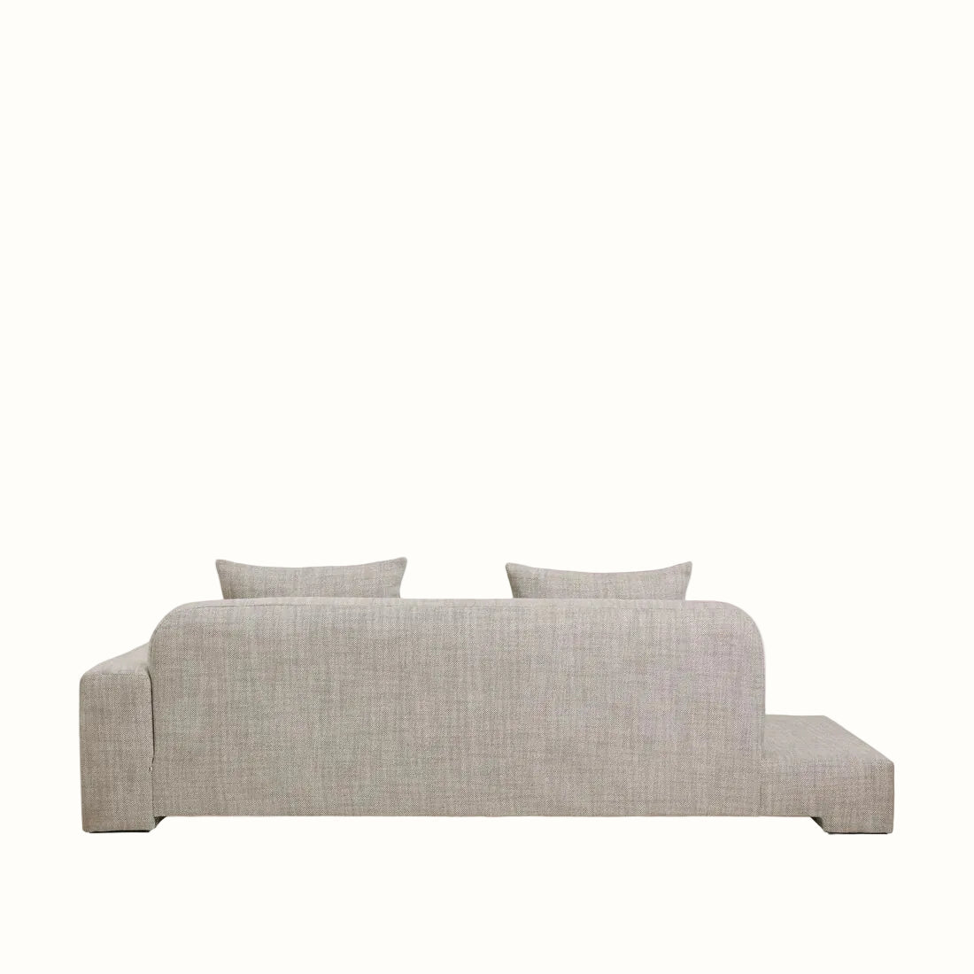 Broste Bay Chais Longue Right - Beige Melange Sofa - Bokel Home