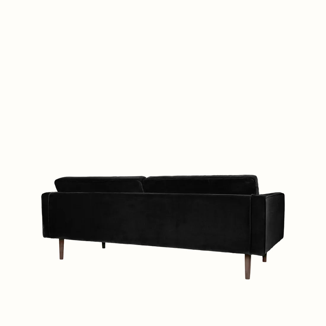 Broste Wind 2 Seater Sofa - Black Velvet Sofa - Bokel Home