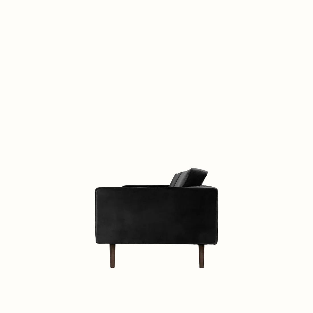 Broste Wind 2 Seater Sofa - Black Velvet Sofa - Bokel Home