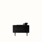 Broste Wind 2 Seater Sofa - Black Velvet Sofa - Bokel Home