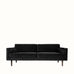 Broste Wind 2 Seater Sofa - Black Velvet Sofa - Bokel Home