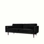 Broste Wind 2 Seater Sofa - Black Velvet Sofa - Bokel Home