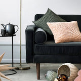 Broste Wind 2 Seater Sofa - Black Velvet Sofa - Bokel Home