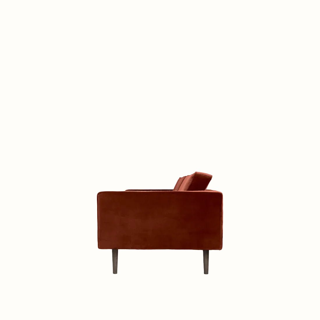 Broste Wind 2 Seater Sofa - Caramel Cafe Velvet Sofa - Bokel Home