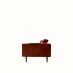Broste Wind 2 Seater Sofa - Caramel Cafe Velvet Sofa - Bokel Home