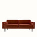 Broste Wind 2 Seater Sofa - Caramel Cafe Velvet Sofa - Bokel Home