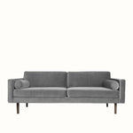 Broste Wind 2 Seater Sofa - Drizzle Grey Velvet Sofa - Bokel Home