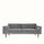Broste Wind 2 Seater Sofa - Drizzle Grey Velvet Sofa - Bokel Home