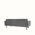 Broste Wind 2 Seater Sofa - Drizzle Grey Velvet Sofa - Bokel Home
