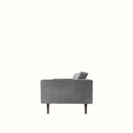 Broste Wind 2 Seater Sofa - Drizzle Grey Velvet Sofa - Bokel Home