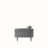 Broste Wind 2 Seater Sofa - Drizzle Grey Velvet Sofa - Bokel Home