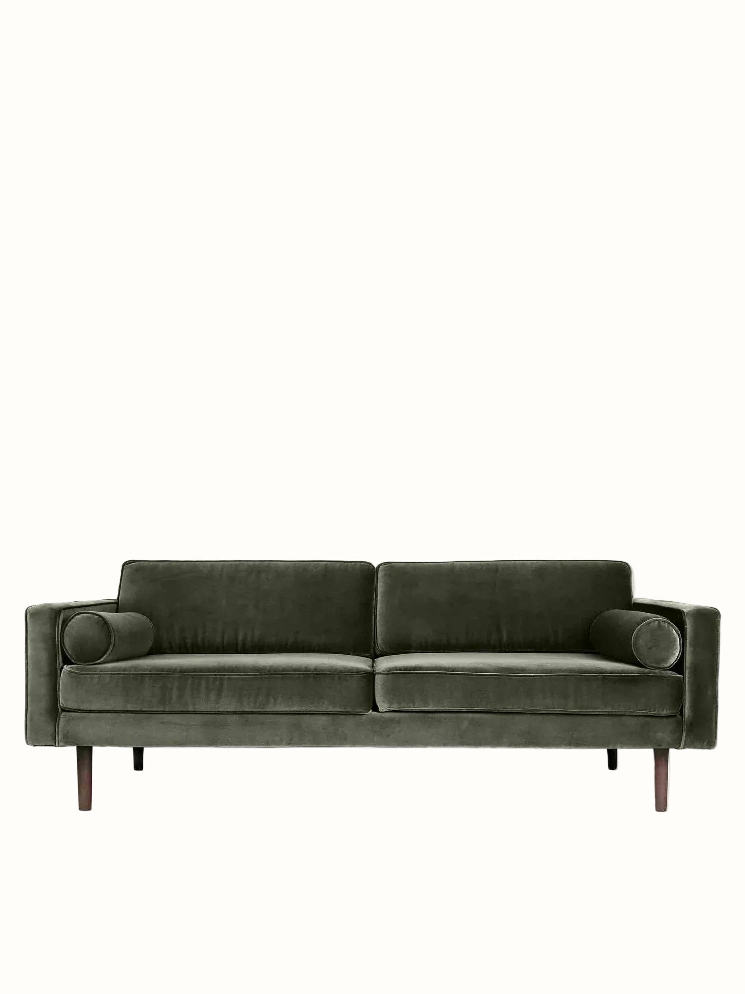 Broste Wind 2 Seater Sofa - Grape Leaf Green Velvet Sofa - Bokel Home