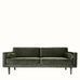 Broste Wind 2 Seater Sofa - Grape Leaf Green Velvet Sofa - Bokel Home