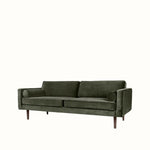 Broste Wind 2 Seater Sofa - Grape Leaf Green Velvet Sofa - Bokel Home