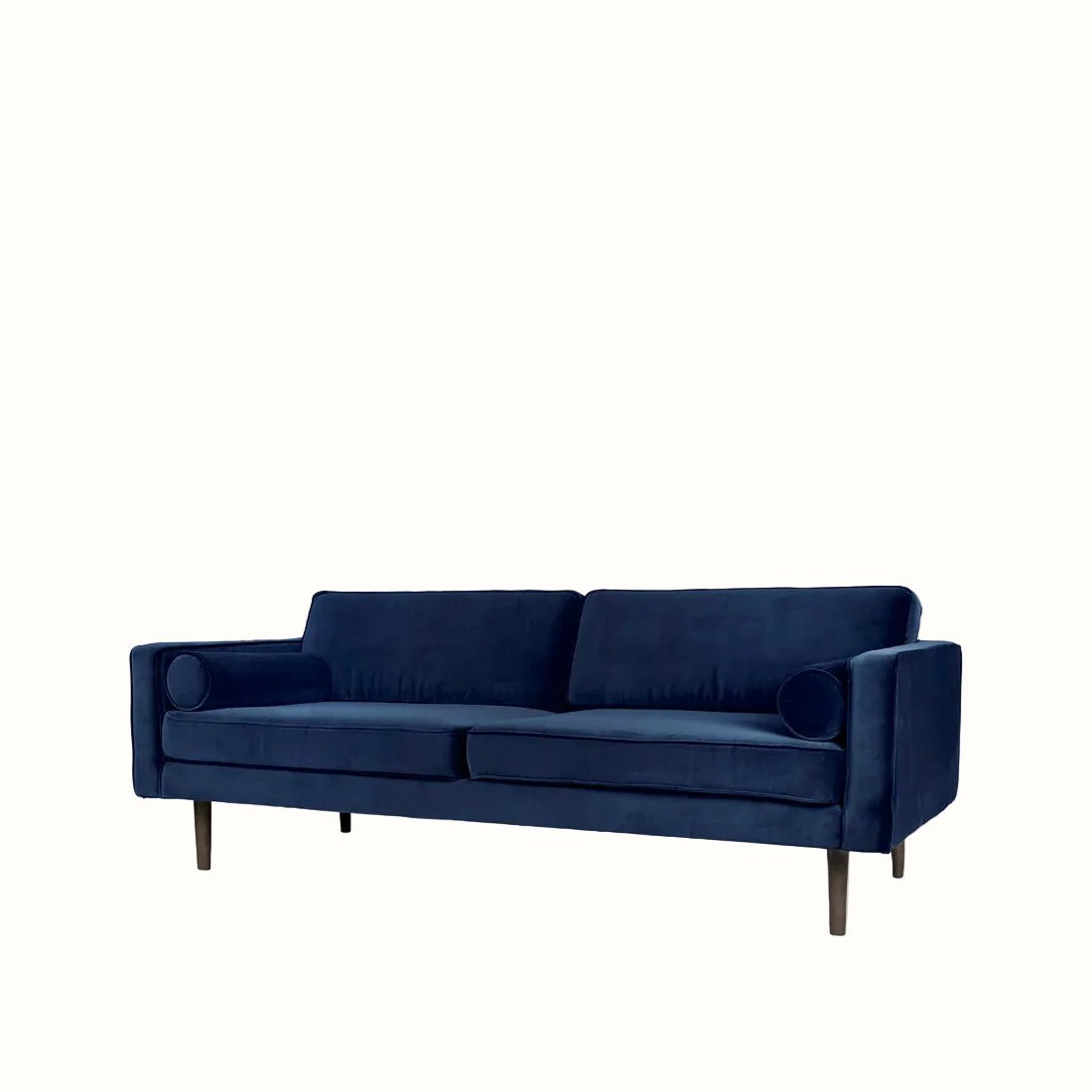Broste Wind 2 Seater Sofa - Insignia Blue Velvet Sofa - Bokel Home